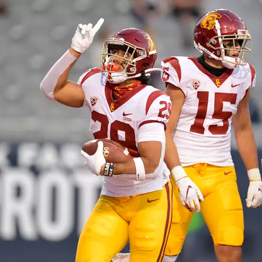 Vavae Malepeai celebrates TD vs. Arizona