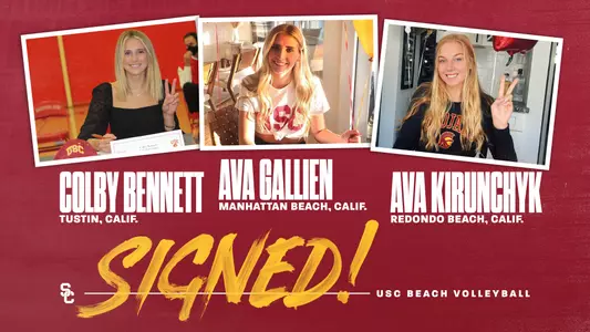 2021-22 USC Beach Volleyball NLI Signees