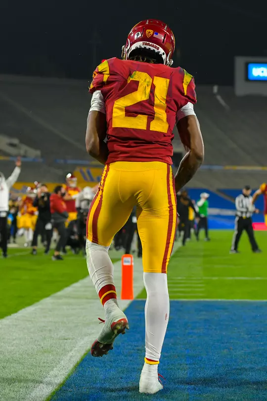 Tyler Vaughns celebrates TD vs. UCLA