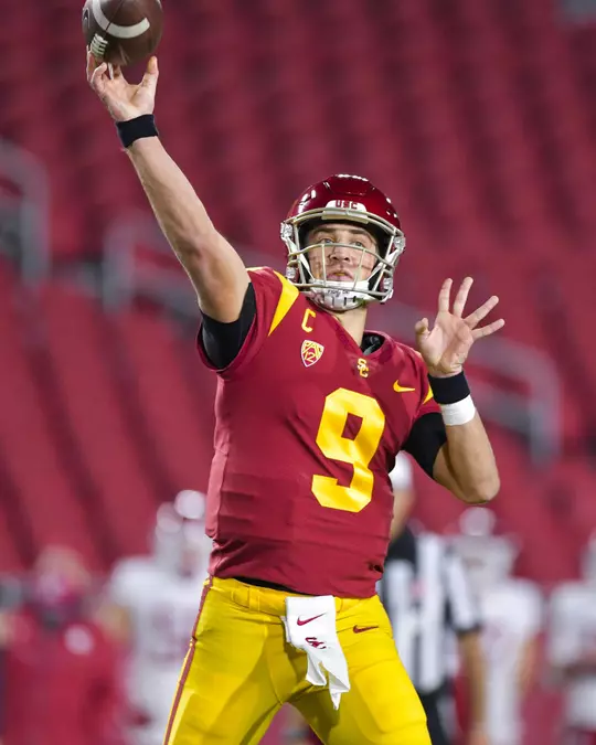 Kedon Slovis throws pass vs wsu