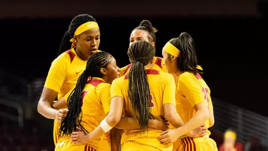 USC huddles up at Galen Center
