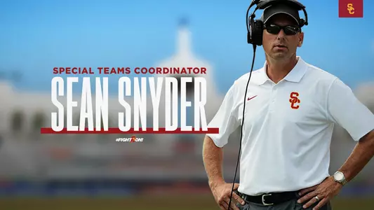 Sean Snyder - New USC Trojans Football Special Teams Coordinator