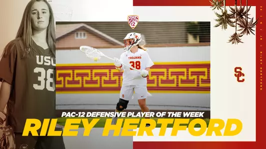 Riley Hertford Pac-12 Defensive Player of the Week