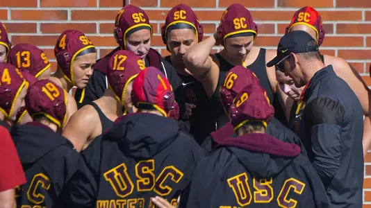 Marko Pintaric draws up the plan for the team vs. UC Irvine