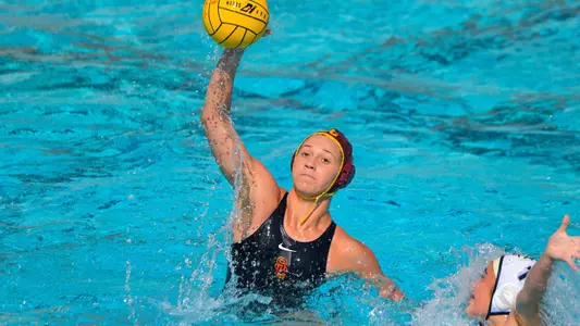 Bayley Weber looks to attack in a game at UC Irvine