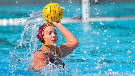 Verica Bakoc looks to score in a win at Uytengsu Aquatics Center.