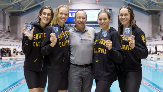 Women's Pac-12 Title winners - 400y free relay