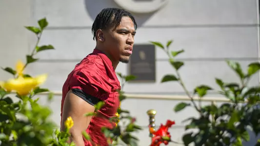 USC Trojans Football wide receiver Amon-Ra St. Brown at spring practice