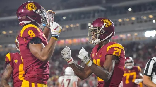 USC Football - Amon-Ra St. Brown, Tyler Vaughns