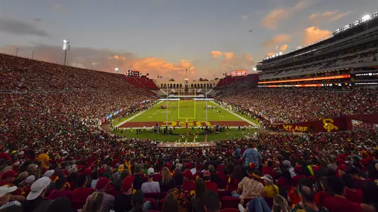 USC Trojans Football game at United Airlines Field at Los Angeles Memorial Coliseum