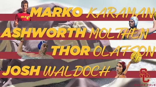 usc trojans men's water polo signed