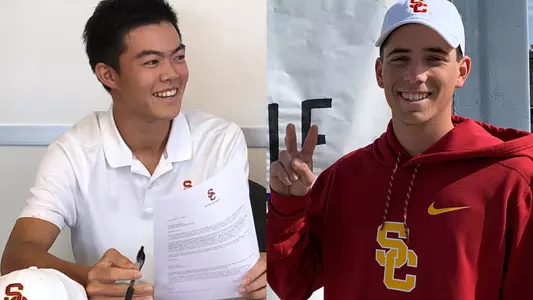 usc trojans golf zambri and nishiba