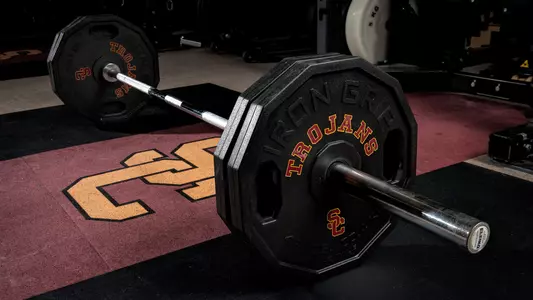 USC Trojans weight room at John McKay Center