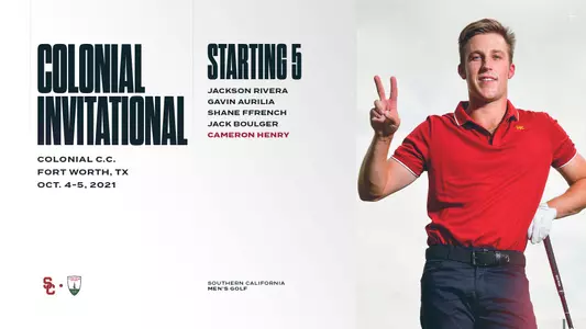 Men's Golf Colonial Invitational Preview Graphic