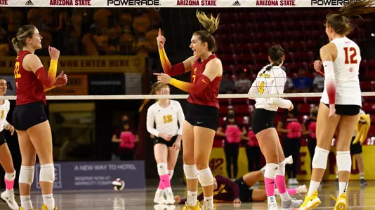 Brooke Botkin celebrates win at Arizona State