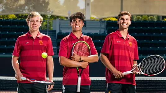 Lodewijk Weststrate, Bradley Frye and Stefan Dostanic at Marks Stadium