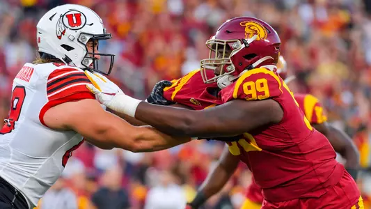 USC Trojans Football linebacker Drake Jackson vs. Utah Utes