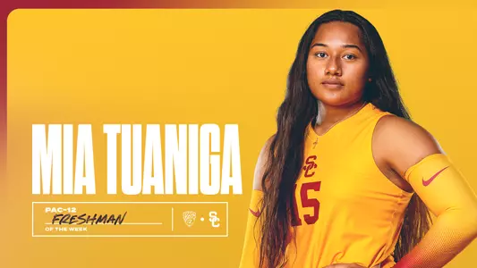 Mia Tuaniga Pac-12 Freshman of the Week