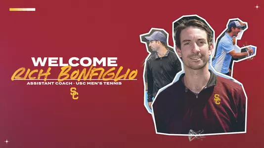 Rich Bonfiglio USC men's tennis assistant coach