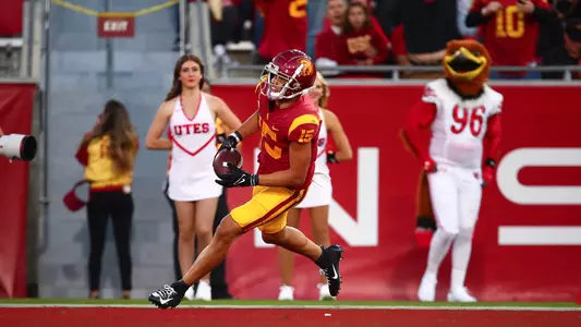 USC Trojans Football receiver Drake London scores touchdown