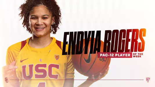 Endyia Rogers Pac-12 Player of the Week Feb. 1, 2021