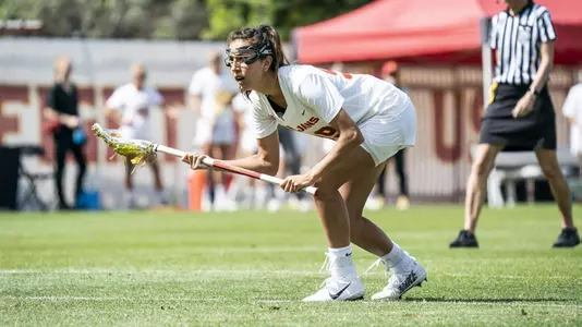 Sophia Donovan waits to take a free-position shot