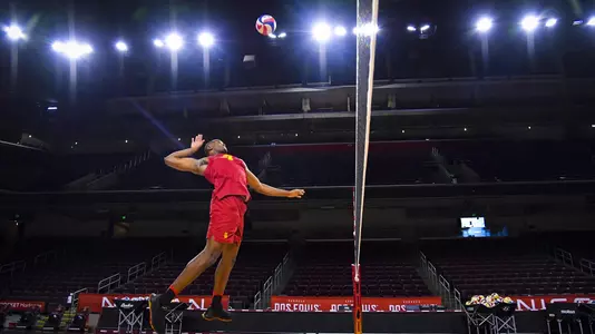 Vecas Lewin swings out of the middle