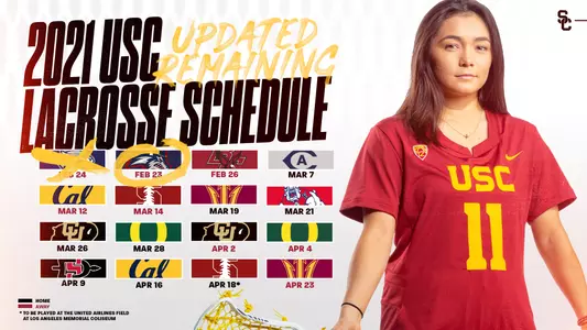 Updated USC Lacrosse 2021 Schedule