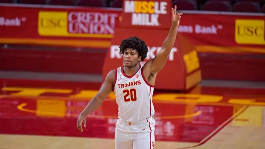 Ethan Anderson flashes Fight On!