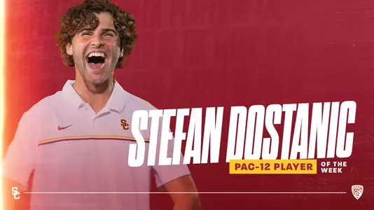 Stefan Dostanic Pac-12 Player of the Week 2/23/2021