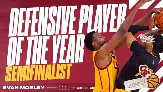 Evan Mobley Defensive POY Semifinalist Graphic