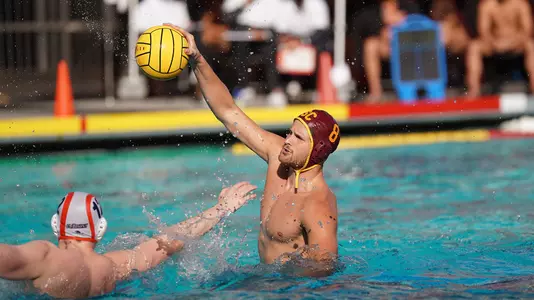 Jake Ehrhardt takes aim at one of his career-high five goals in the NCAA Opening Round