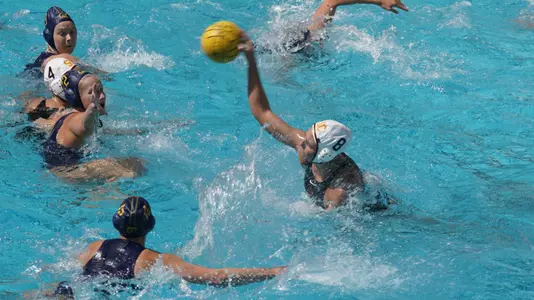 Denise Mammolito scores one of her five goals at Cal.