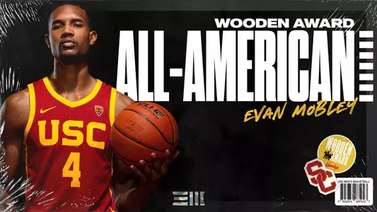 Evan Mobley Wooden Award All-America Graphic