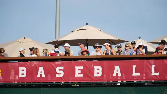 Fans at a USC Trojans baseball game