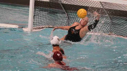Holly Parker makes a save in a USC win at Indiana