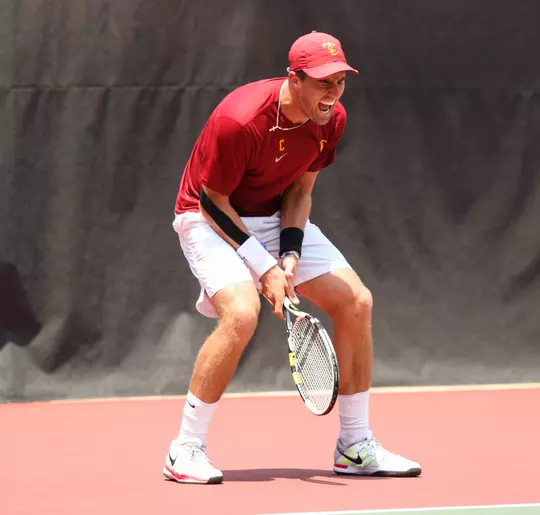 Steve Johnson celebrating