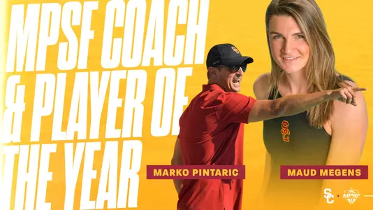 Marko Pintaric MPSF Coach of the Year & Maud Megens MPSF Player of the Year