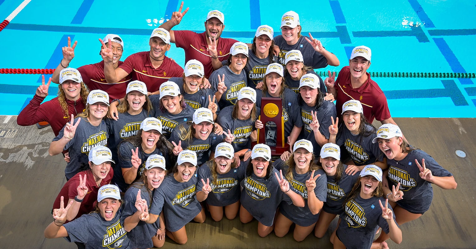 2021 USC Trojans Women's Water Polo Team