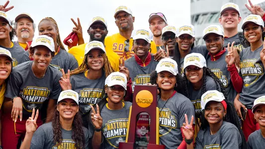 Team with NCAA Trophy