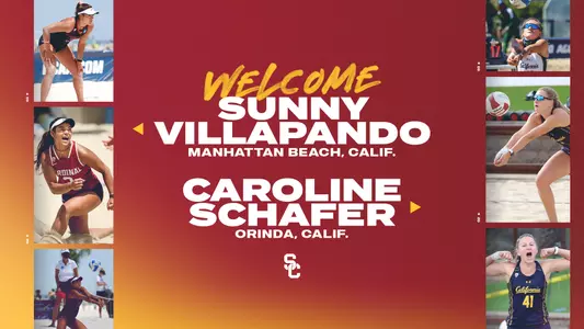 Caroline Schafer and Sunny Villapando announcement graphic