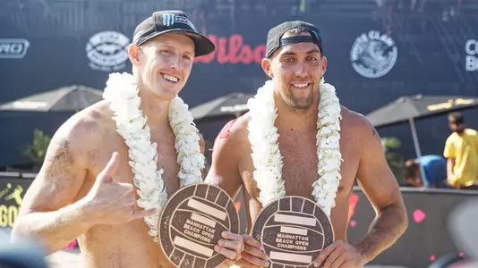 Tri Bourne and Trevor Crabb Manhattan Beach Open Champions