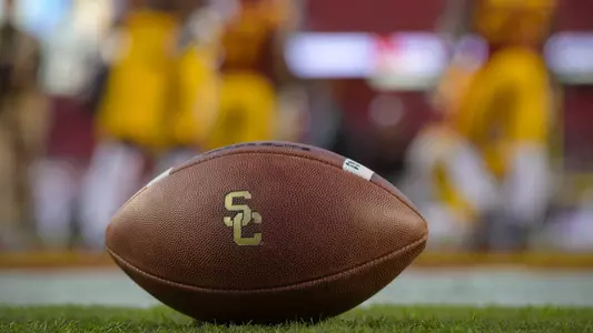 Football at a USC Trojans game