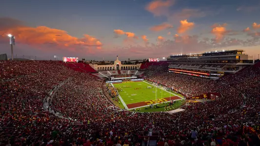 USC Trojans Football game at United Airlines Field at Los Angeles Memorial Coliseum