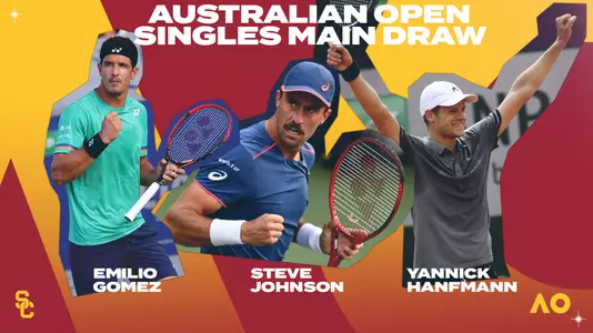 Austalian Open singles main draw: Yannick Hanfmann, Steve Johnson, Emilio Gomez
