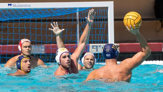 Max Miller and Ashworth Molthen defend against Cal