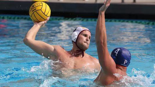 Jake Ehrhardt fires one of his four goals vs.Pepperdine in Malibu