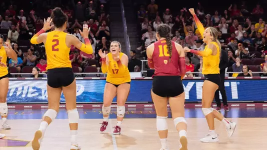 Team claps after a point