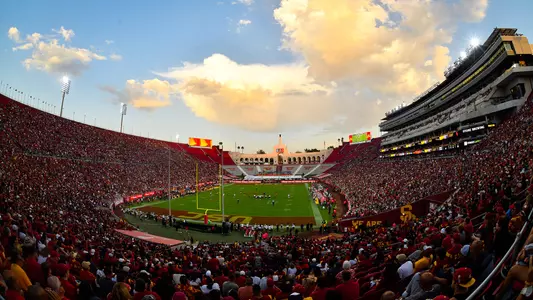 USC Trojans Football game at United Airlines Field at Los Angeles Memorial Coliseum