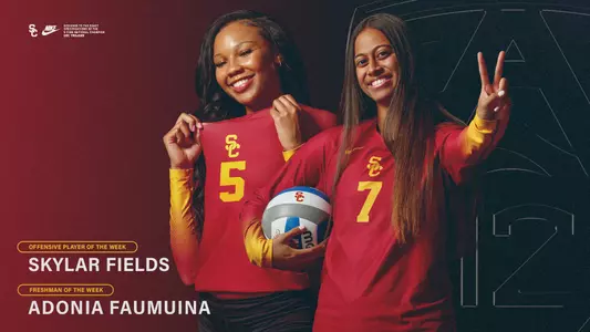 Skylar Fields and Adonia Faumuina Pac-12 awards